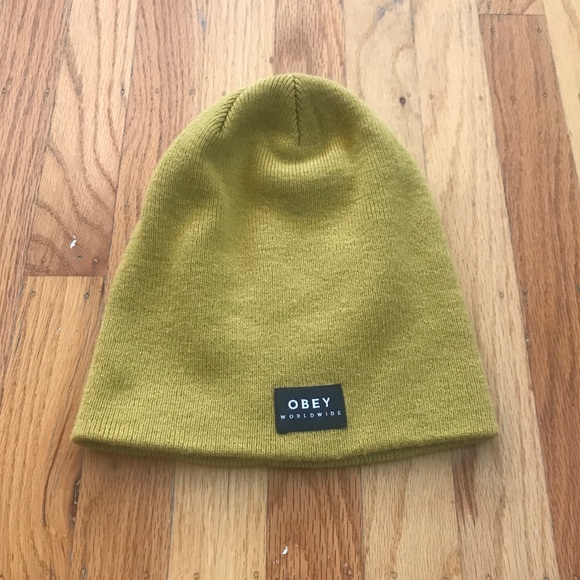 Obey Vernon Ii Yellow Beanie 